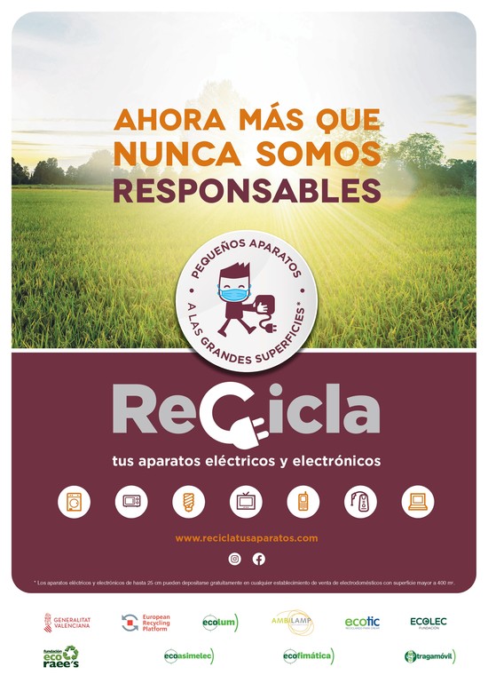 La campanya 'Recicla els teus aparells' inaugura nova edici en Riba-roja
