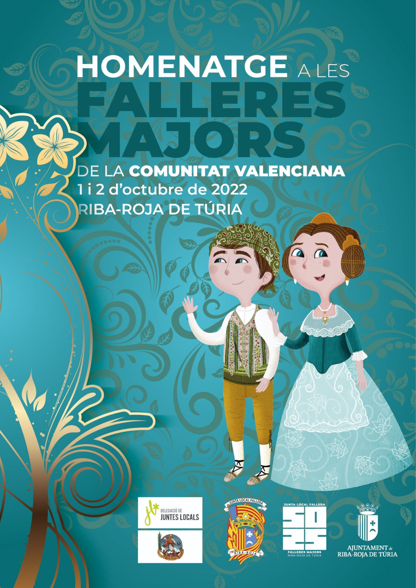 Riba-roja acollirà l'homenatge a les Falleres Majors 2022 de la Comunitat Valenciana els pròxims 1 i 2 d'octubre