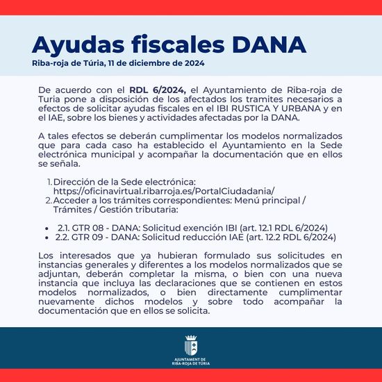 Ajudes Fiscals DANA