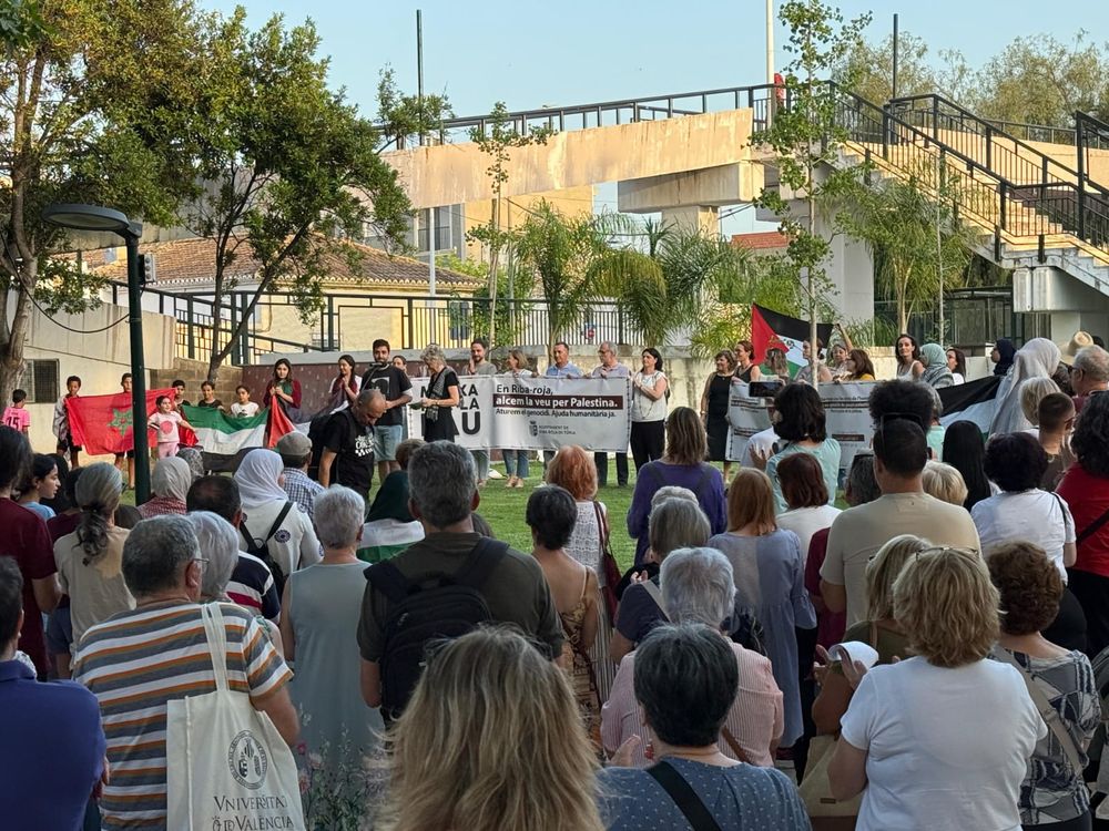 Riba-roja dice basta a la barbarie israel en Gaza
