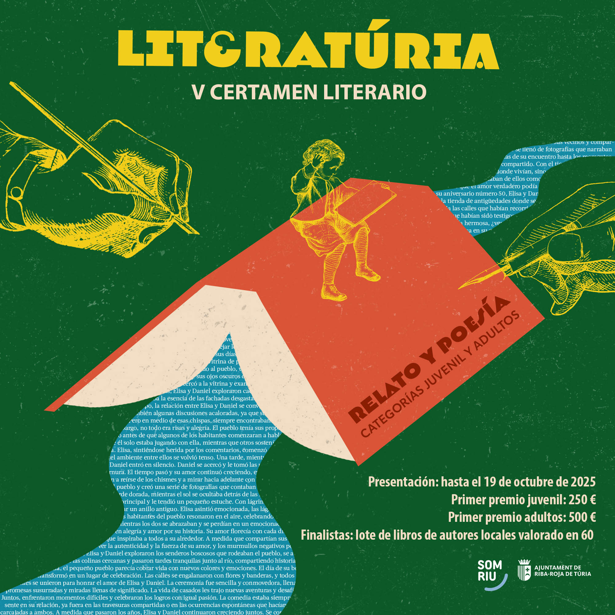 Riba-roja convoca el V Certamen Literario LiteraTria.