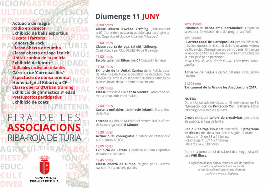 Riba-roja celebra este cap de setmana la II Fira d'Associacions amb la participaci de ms de mig centenar d'entitats