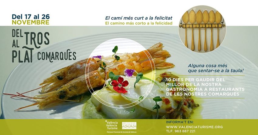 Dos restaurants de Riba-roja participen del programa Del Tros al Plat impulsat per Valncia Turisme.