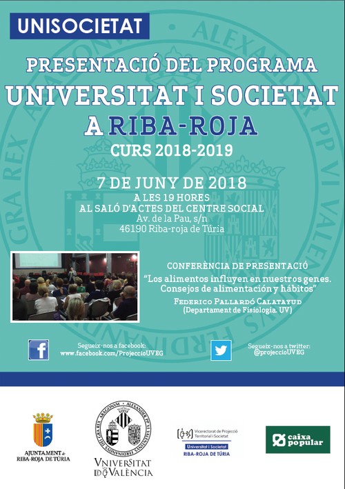 Programa Universitat i Societat en Riba-roja de Tria curso 2018-2019