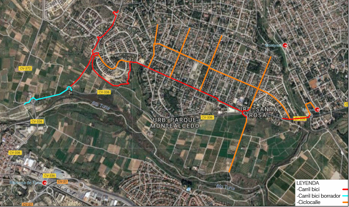 Riba-roja disposar d'un nou carril cicle-vianants que connectar les urbanitzacions de la zona nord